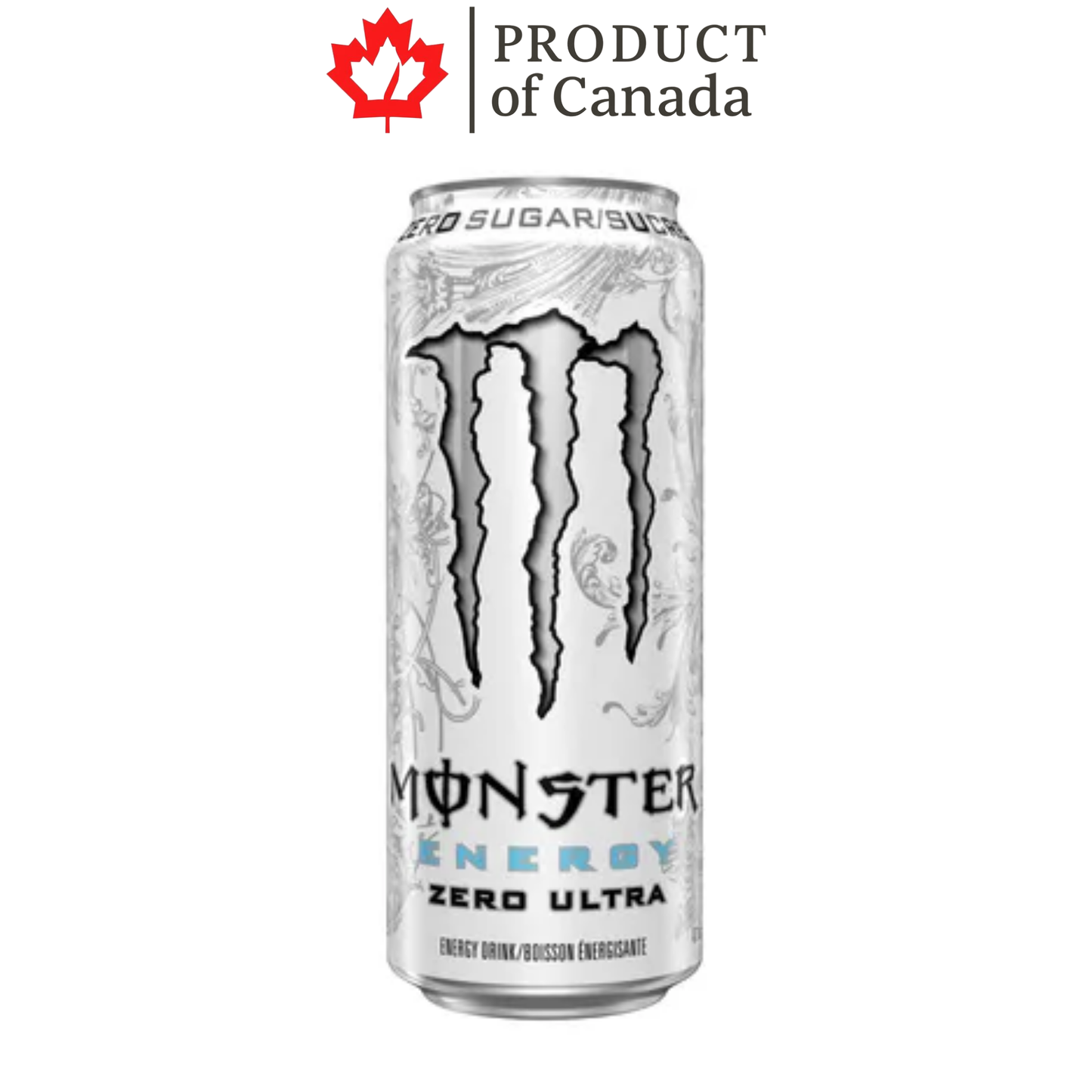 [Canada] Monster Ultra Zero Sugar Can 473 Ml - 12 Pack