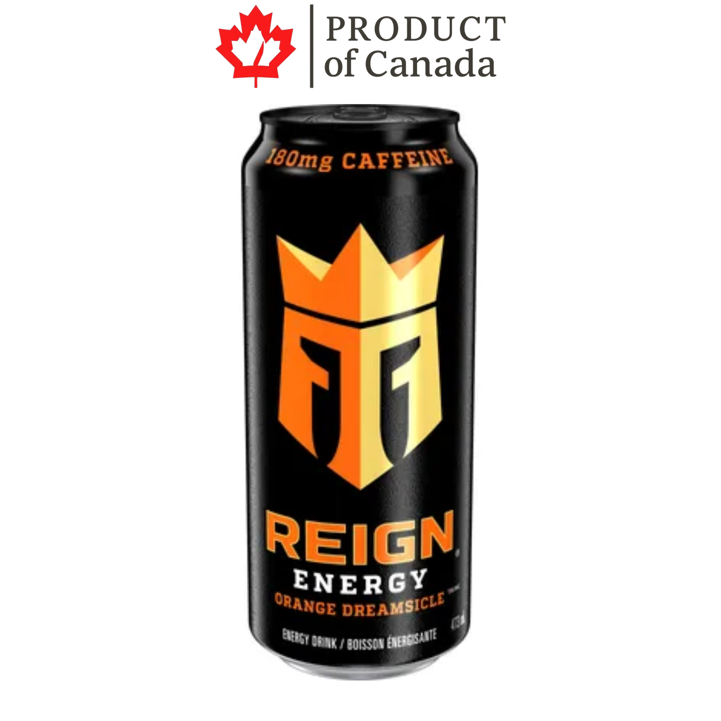[Canada] Reign Energy Orange Dreamsicle Can 473 Ml - 12 Pack