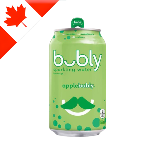 [Canada] Bubly Apple Can 355 Ml x 12 Pack