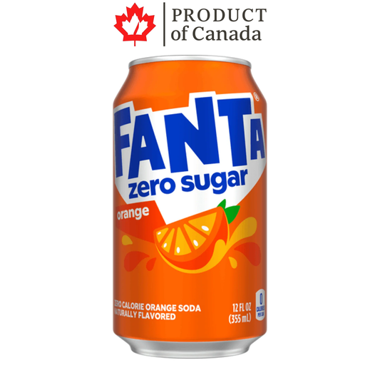 [Canada] Fanta Orange Zero Sugar Can 355 Ml - 12 Pack