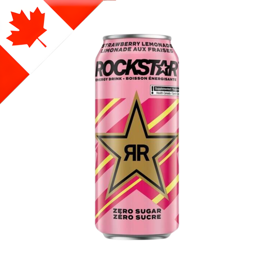[Canada] Rockstar Straw Lemonade Can 473 Ml x 12 Pack