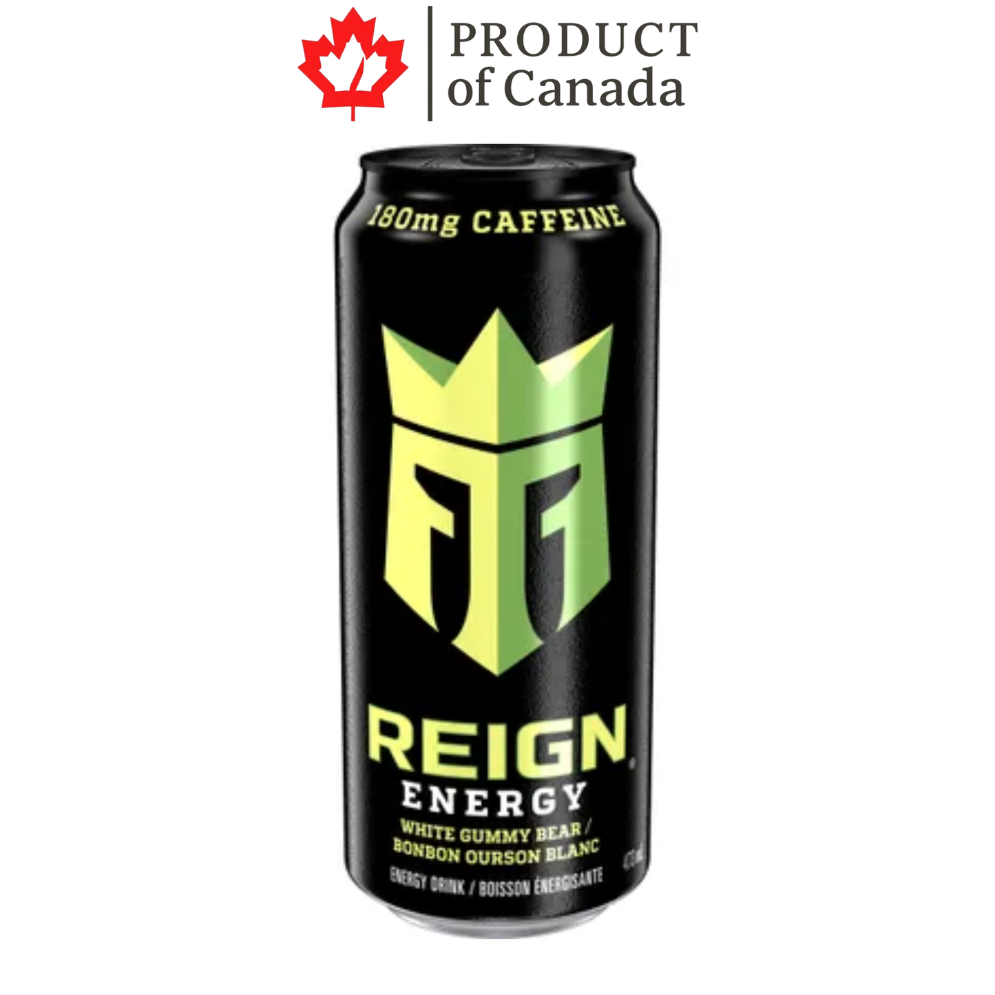[Canada] Reign Energy White Gummy Bear Can 473 Ml - 12 Pack