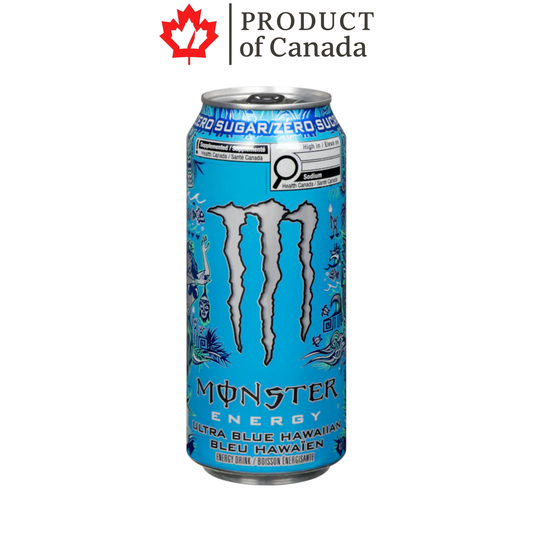 [Canada] Monster Energy Ultra Blue Hawaiian 473 Ml - 12 Pack