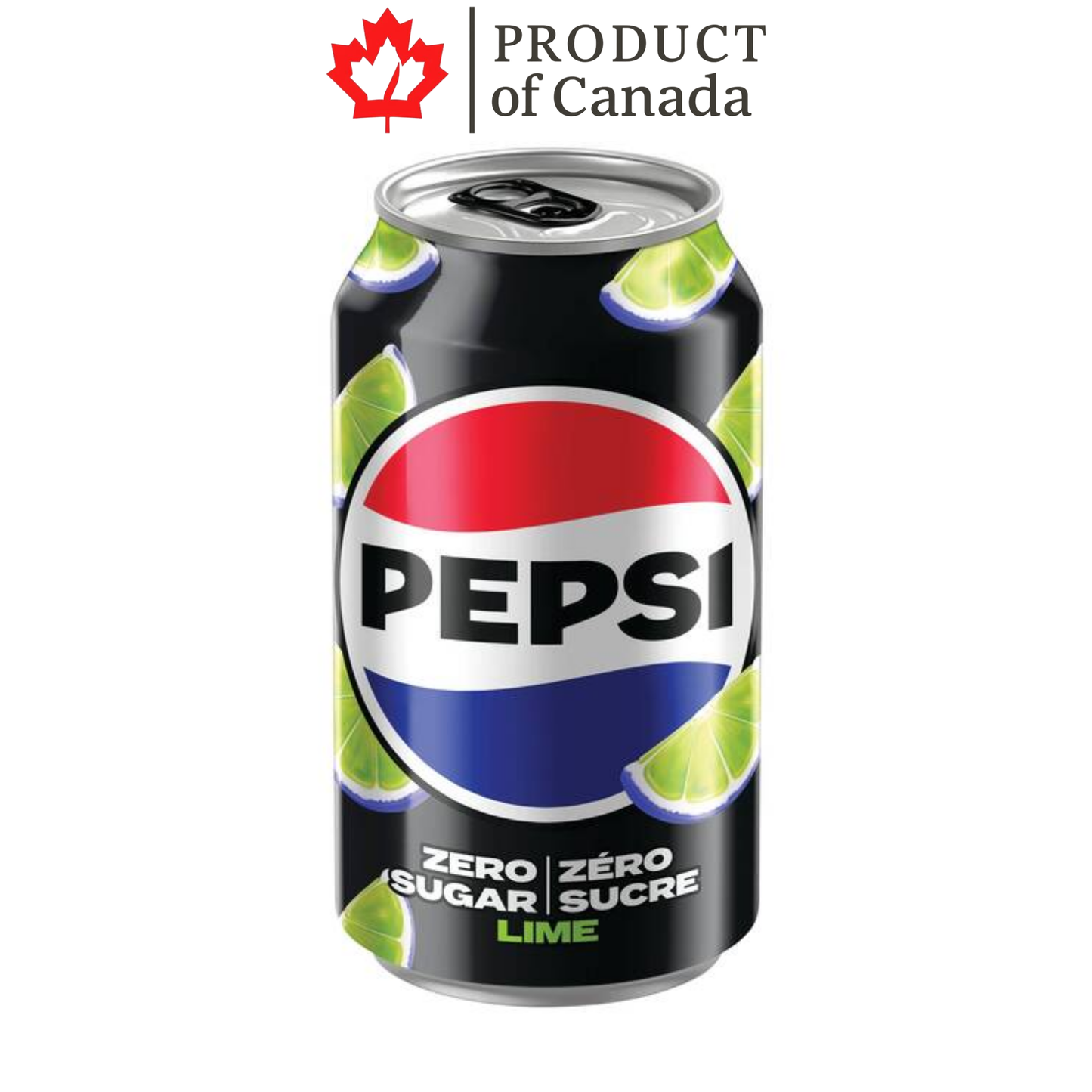 [Canada] Pepsi Lime Zero Sugar Can 355 Ml - 12 Pack