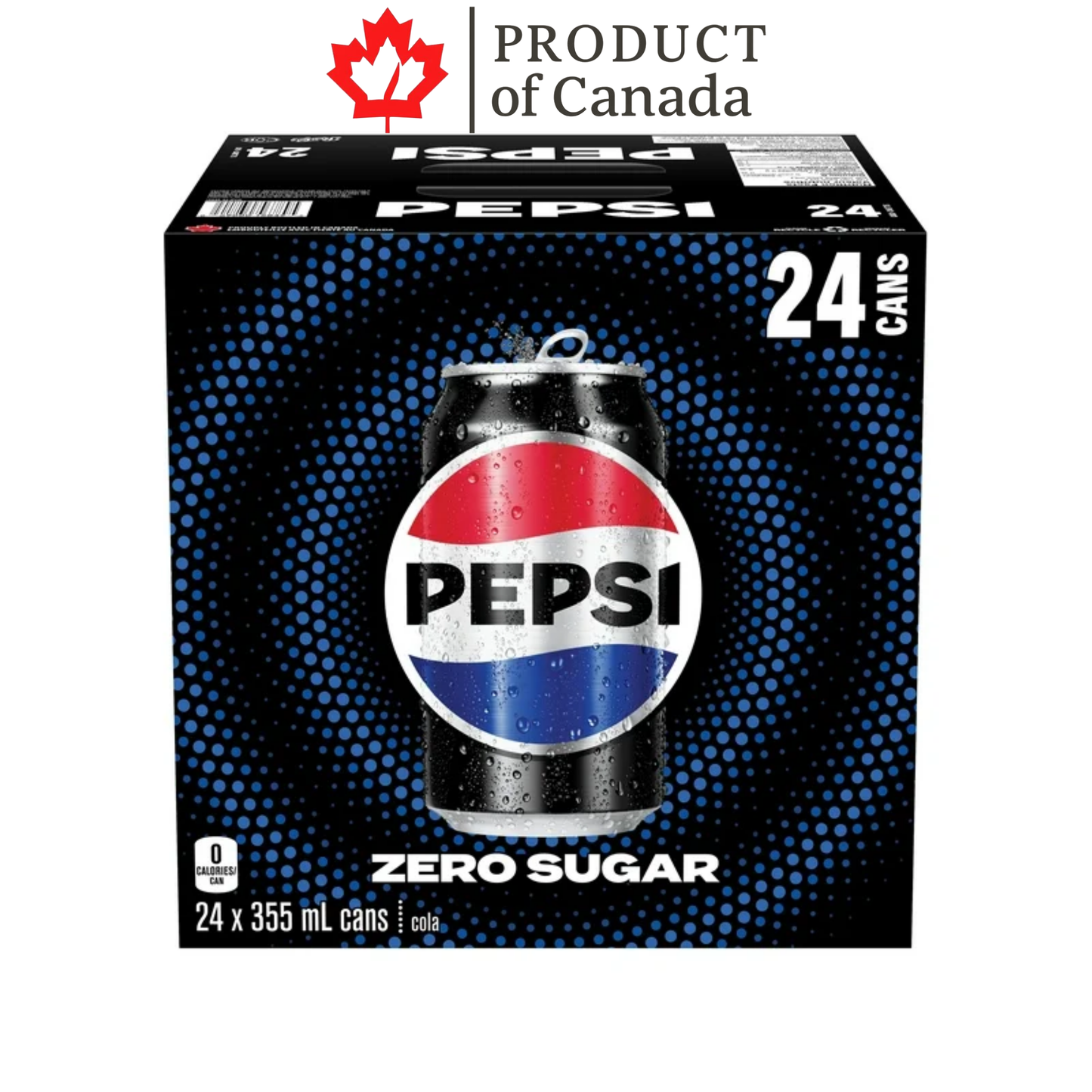 [Canada] Pepsi Original Zero Sugar Can 355 Ml - 24 Pack