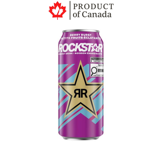 [Canada] Rockstar Berry Burst Can 473 Ml - 12 Pack