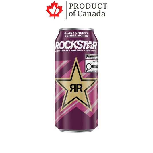 [Canada] Rockstar Black Cherry Can 473 Ml - 12 Pack