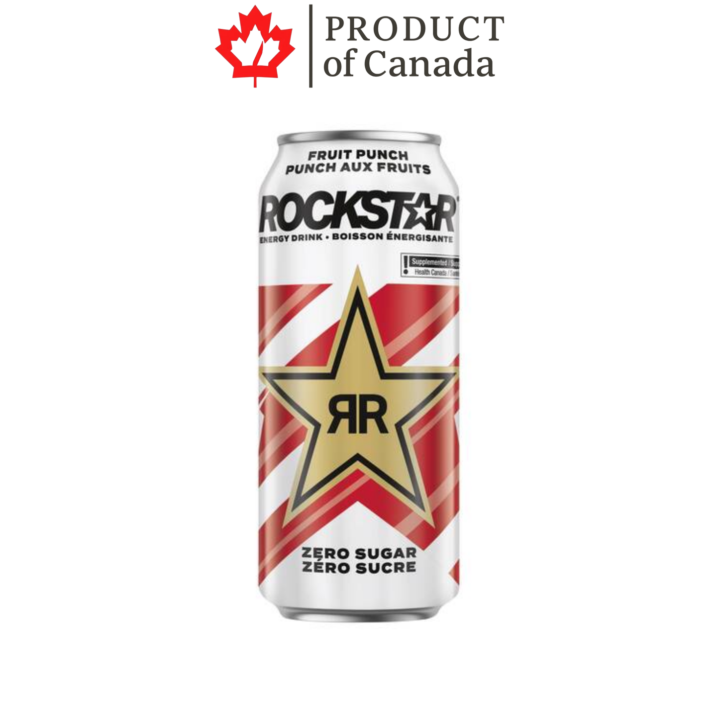 [Canada] Rockstar Fruit Punch Zero Sugar Can 473 Ml - 12 Pack