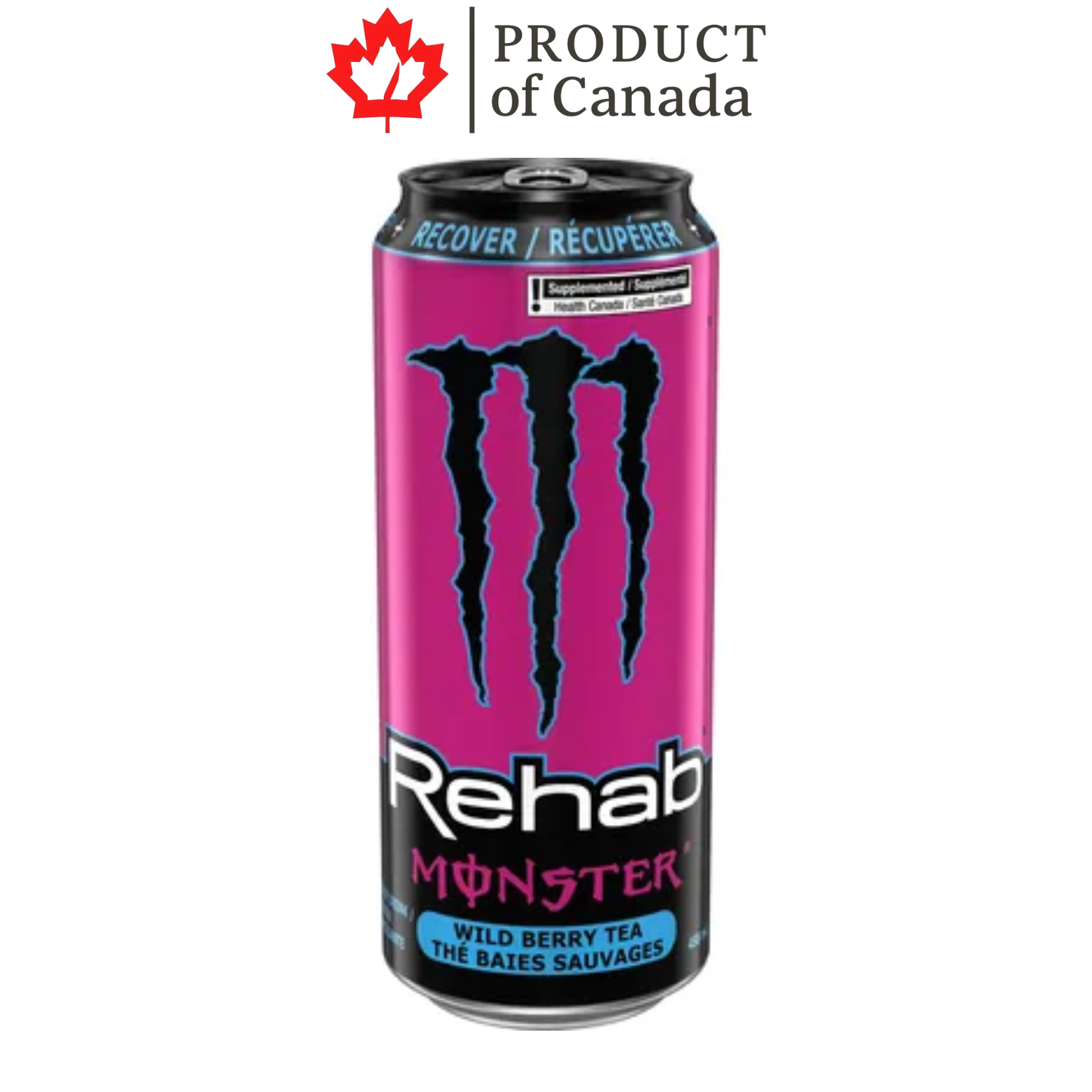 [Canada] Monster Reahb Wild Berry Tea Can 458 Ml - 12 Pack