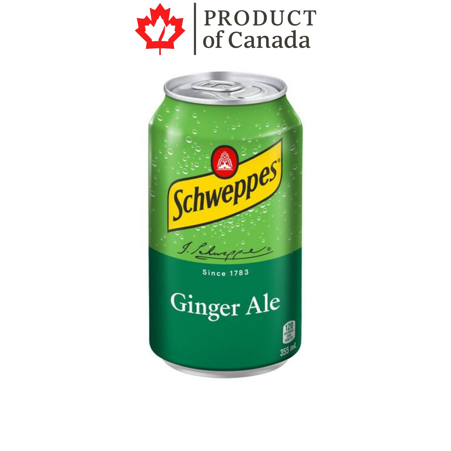 [Canada] Schweppes Ginger Ale Can 355 Ml - 12 Pack
