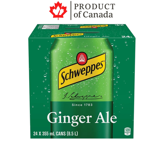 [Canada] Schweppes Ginger Ale Can 355 Ml - 24 Pack