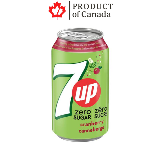 [Canada] 7 Up Cranberry Zero Sugar Can 355 Ml - 12 Pack