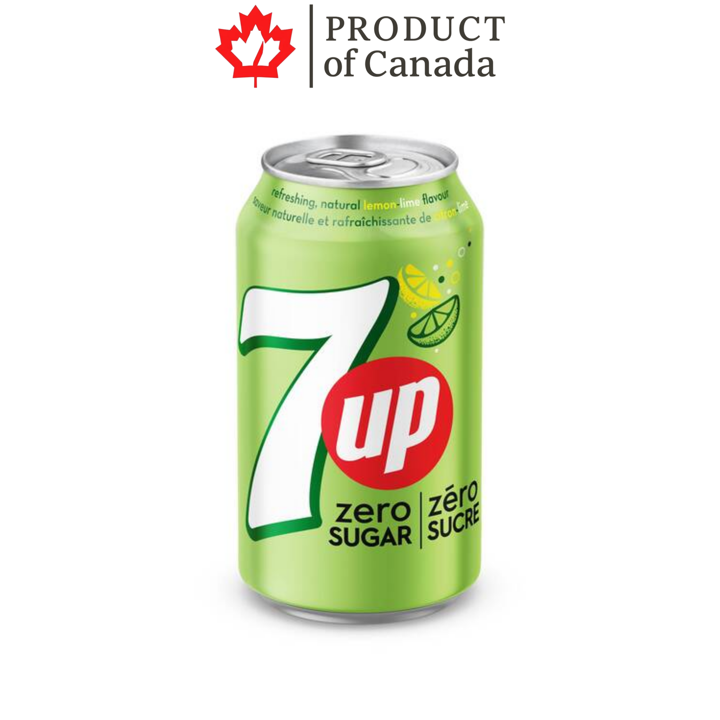 [Canada] 7 Up Lemon Lime Zero Sugar Can 355 Ml - 12 Pack