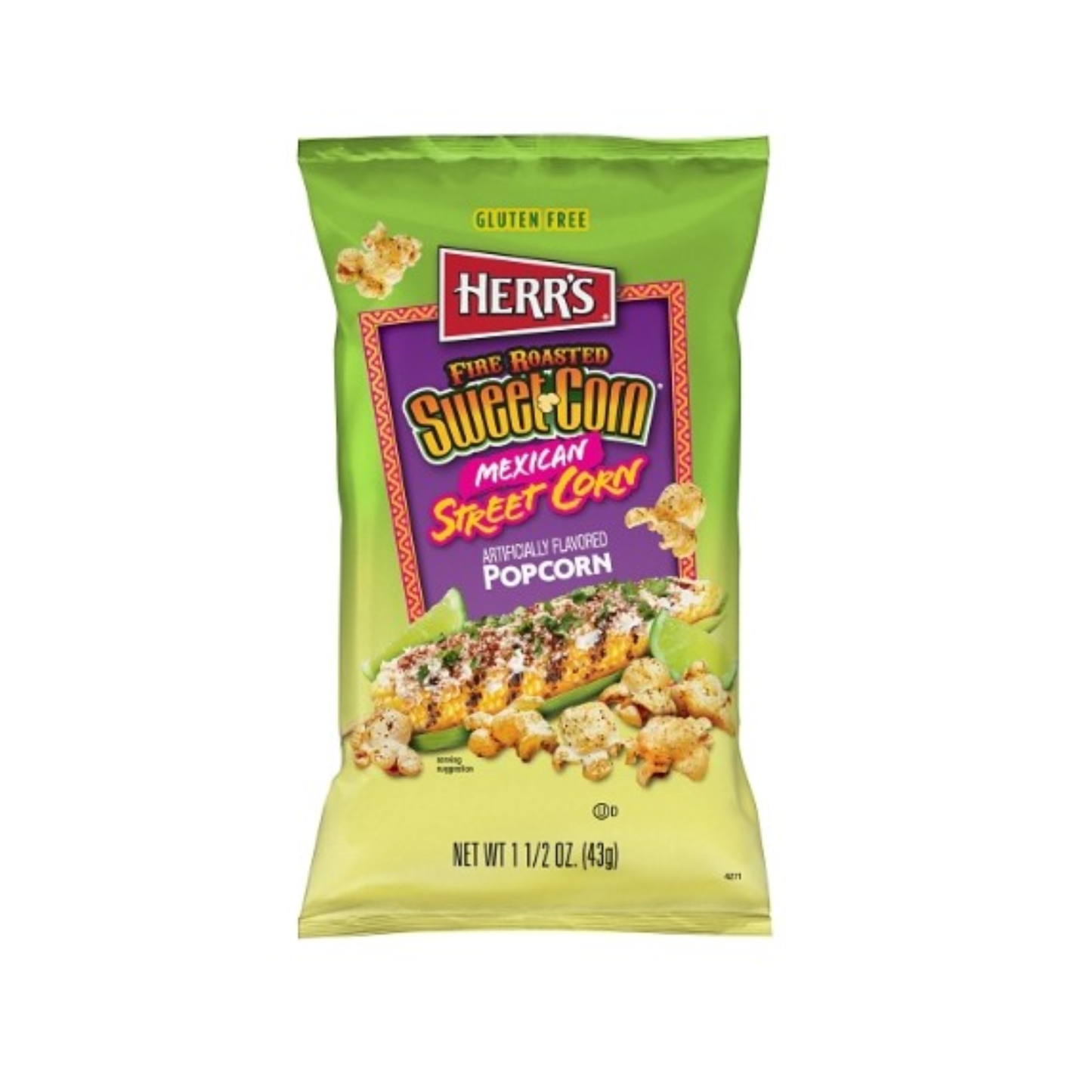 Herrs Mexican Sweet Corn 2.5 Oz - 12 Pack